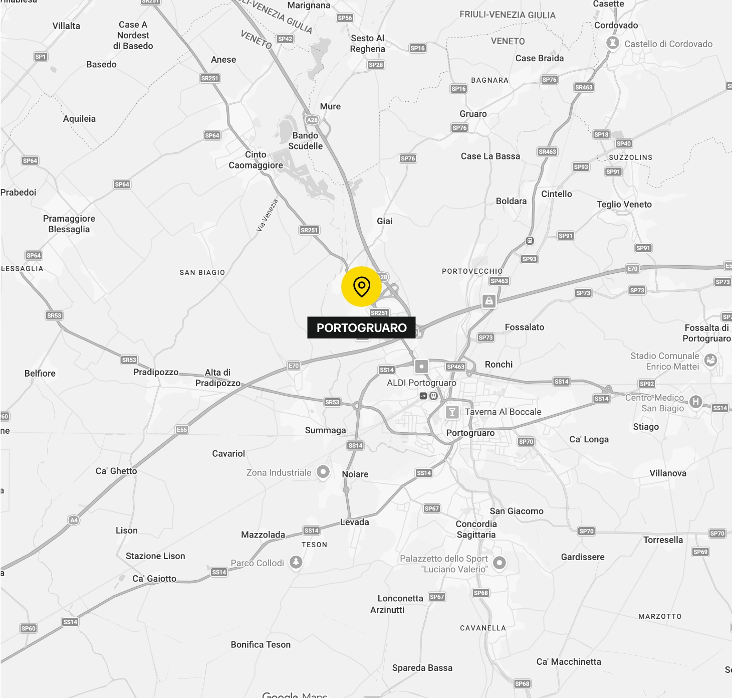 Mappa sede di Portogruaro